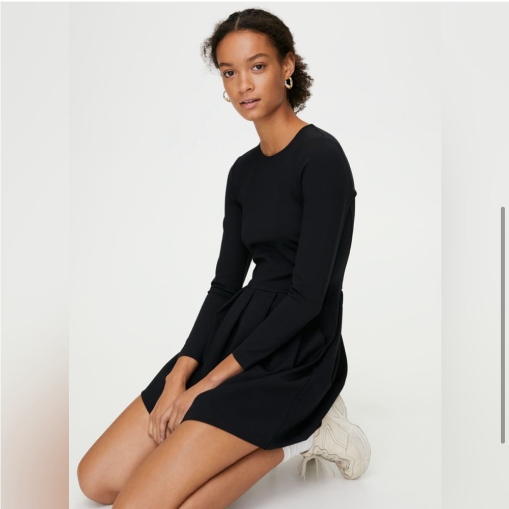 🖤 SUNDAY BEST (ARITZIA) Tartine Long-Sleeved Black Dress. Size 00. Great Cond! - Picture 5 of 10